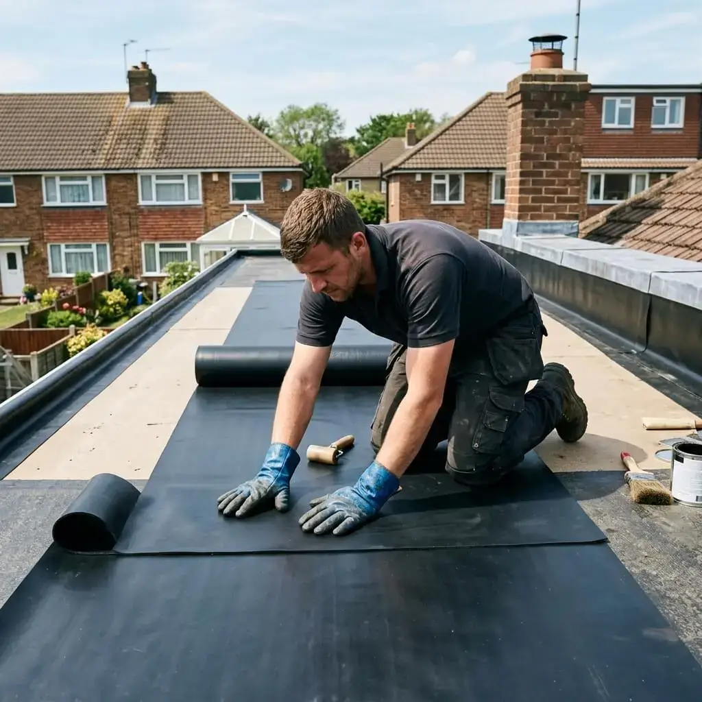 Rubber roofing installation Rochdale