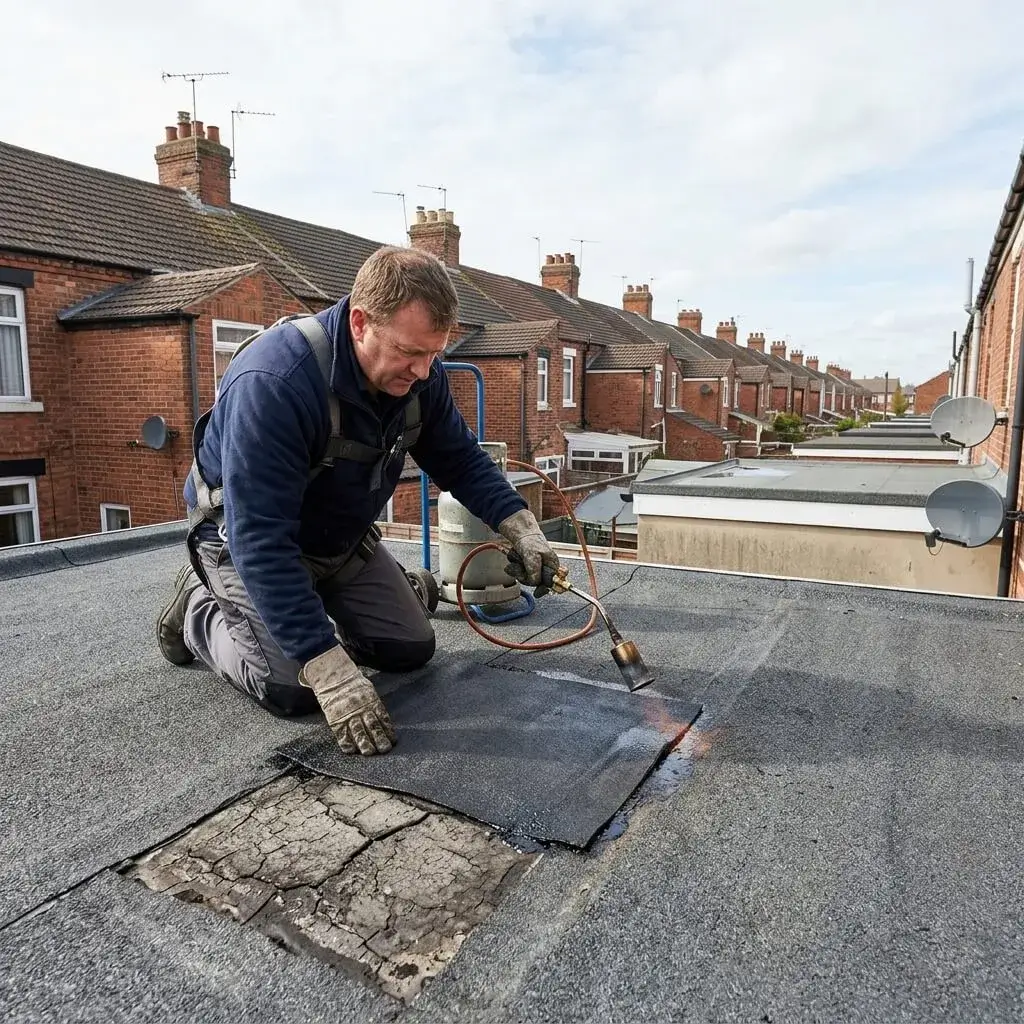 Rubber roofing repair Rochdale